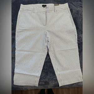 Talbots seersucker capri pants 14P NWT